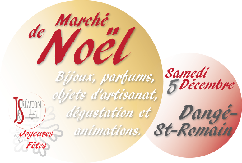 Marché de Noël Dangé Saint Romain Samedi 5 Décembre 2015 avec J&S Création