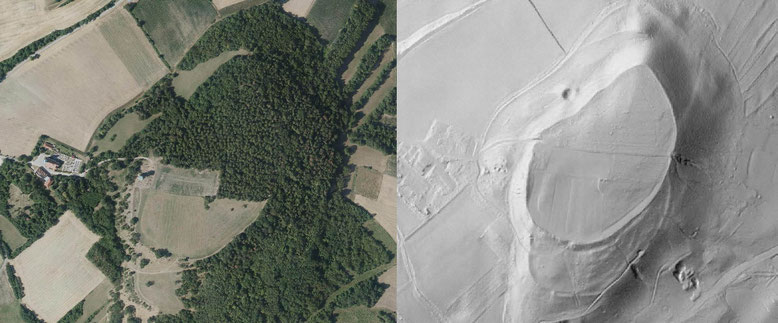 Luftbild und Laserscan vom Oberleiserberg