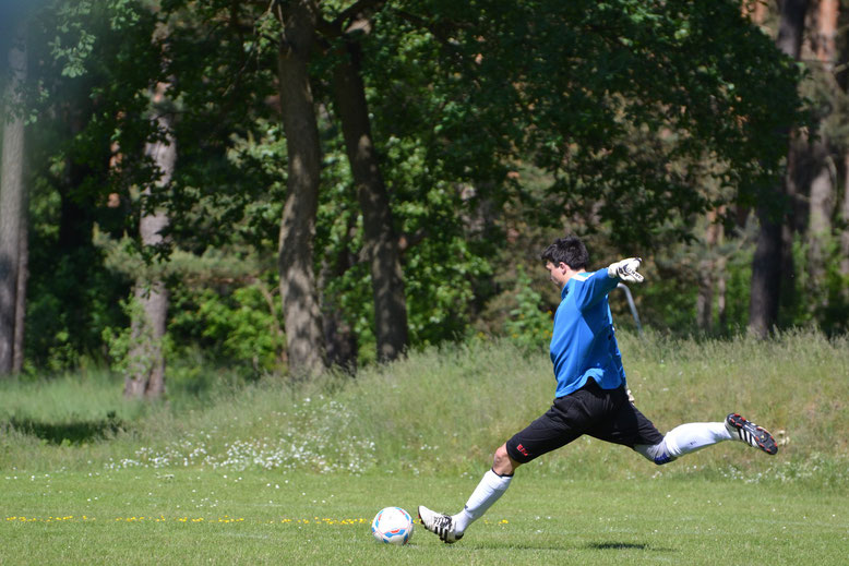 Torwart Tobias Michling war in diesem Spiel noch einer der Besten.
