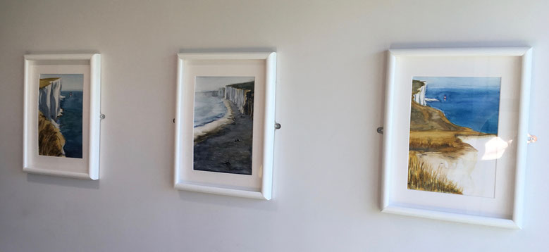 ‘Birling Gap 2’, ‘Birling Gap 4’, ‘Birling Gap 3’, 21 x 30 cm, Watercolours