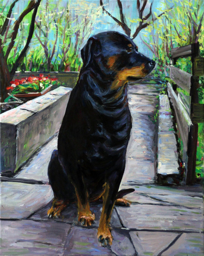 Hundeportrait 40 x 50 cm