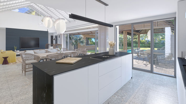 LES VUES DU REMPARTS VILLAS de PRESTIGE et CONTEMPORAINES PDS TAMARIN ILE MAURICE