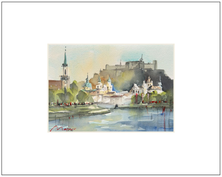 Salzburg, No. S30126, Image size: 17 x 12, Mat size: 30 x 24