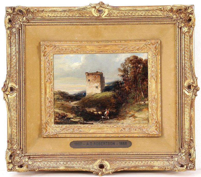 te_koop_aangeboden_een_landschap_schilderij_van_de_engelse_schilder_alexander_duff_robertson_1807-1886
