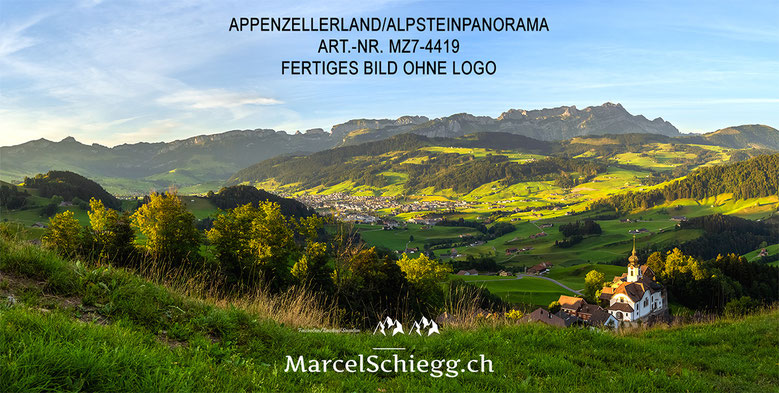 Alpsteinpanorama, Panorama, Alpstein, Appenzell, Appenzellerland, Schlatt