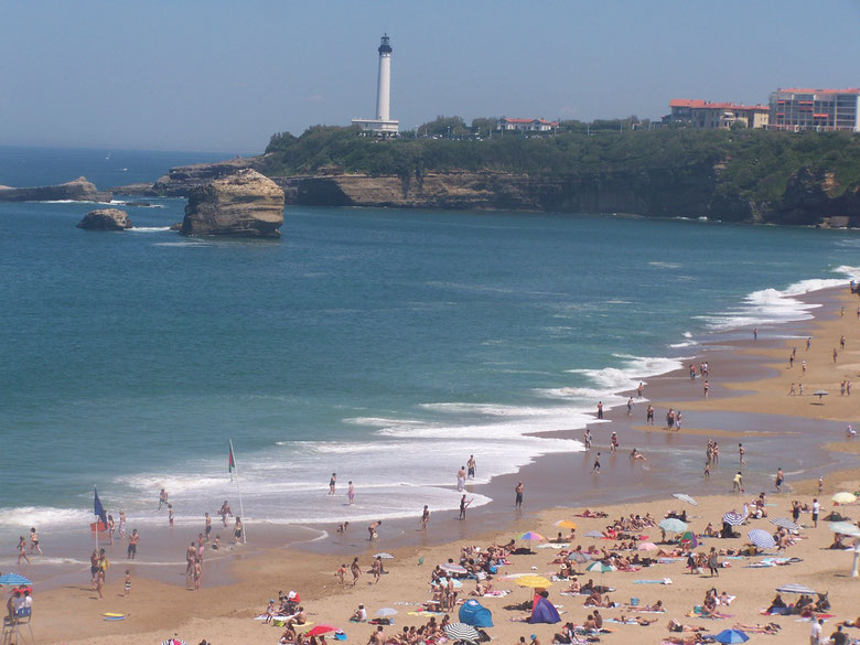 La plage de Biarritz