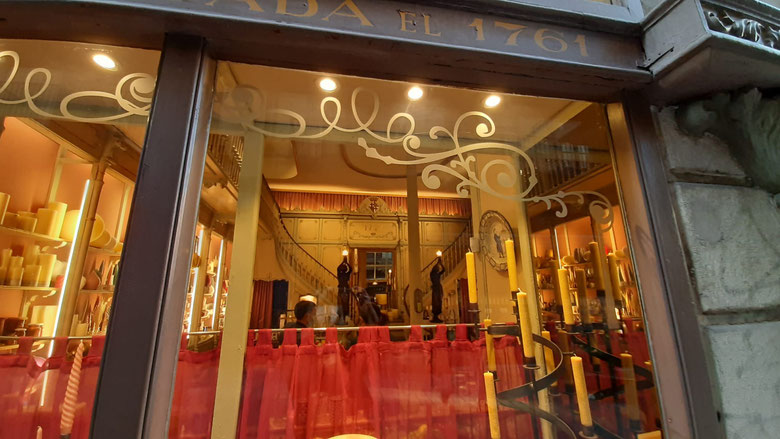 Cereria Subirà, старейший магазин в Барселоне