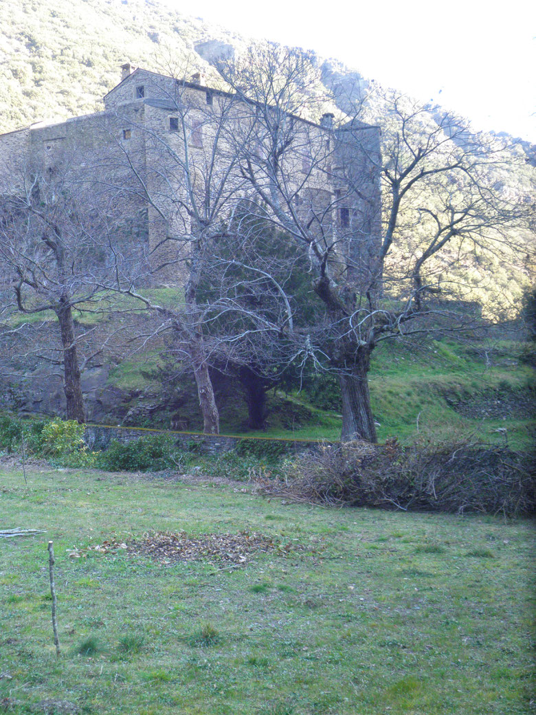 vue sur le château de Roquefère