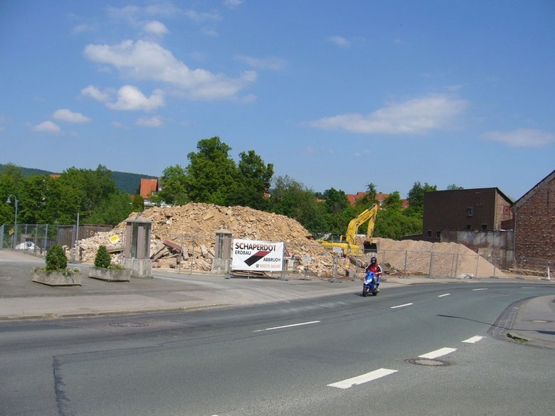 Abriss der Häuser am Steinweg