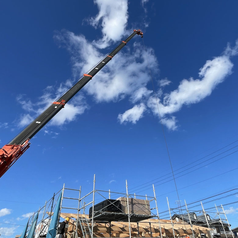 長野県　松本市　安曇野市　建築設計事務所　建築家　news設計室　丸山和男　住宅設計　設計監理　穂高の家Ⅰ　建て方