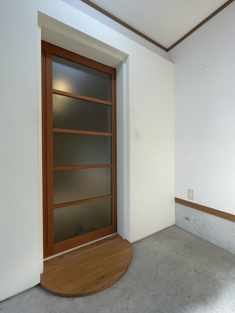 長岡の家Ⅰ　長野県松本市の建築設計事務所　建築家　丸山和男　新潟県長岡市　Oさんの事務所応接室　リノベーション