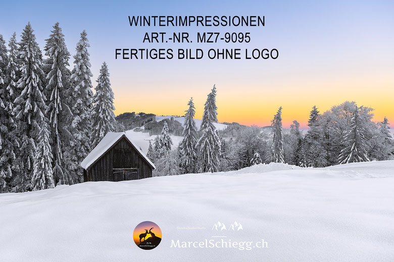 Marcel Schiegg Fotografie, Wandbilder, Winterlandschaft, Winterzauber, Winterimpressionen, Alpstein, Appenzell, Appenzellerland, Schweiz