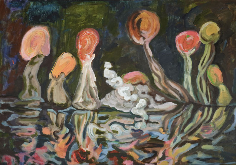 Sans nous IV,  2016 Acryl auf Leinwand  70x100