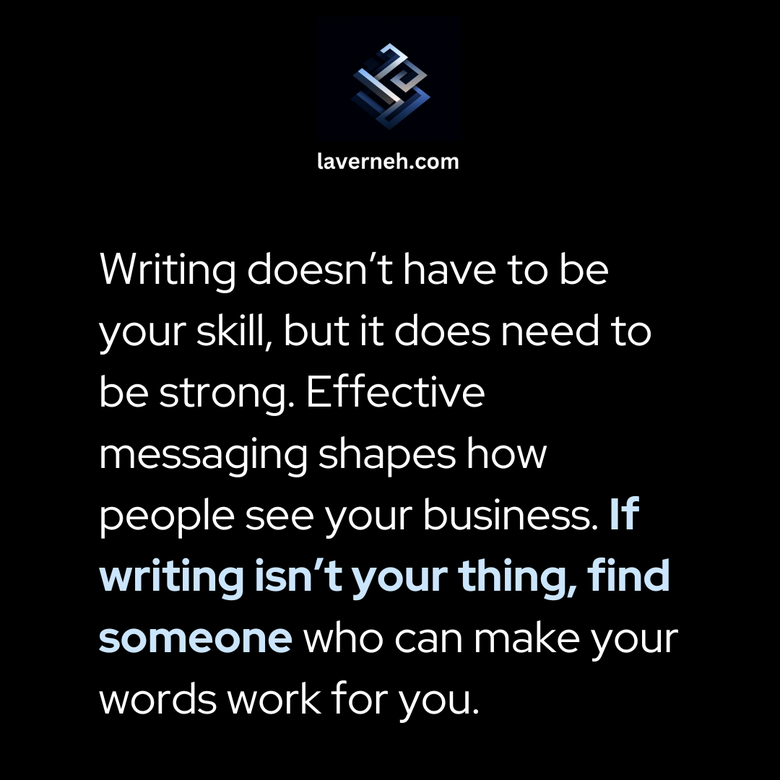 Graphic: It's okay if you don't write. Just find the right writer.