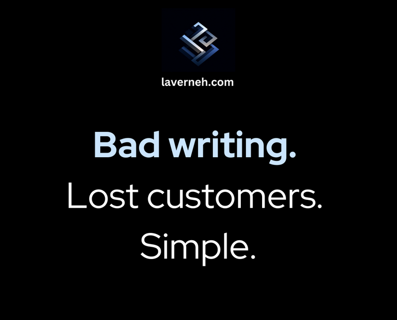 Graphic: Bad writing loses customers