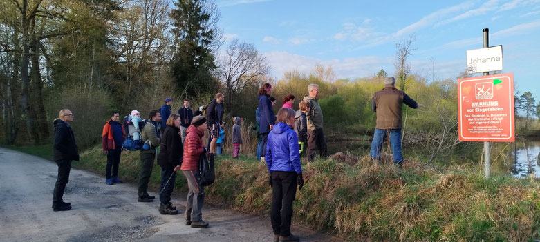 Auf dem Damm des Johanniweiher