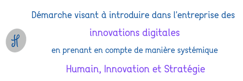 Démarche visant à introduire dans l'entreprise des innovations digitales en prenant en compte de manière systémique Humain, Innovation et Stratégie