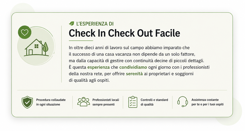 banner che riassume l'esperienza della nostra azienda su questo tema
