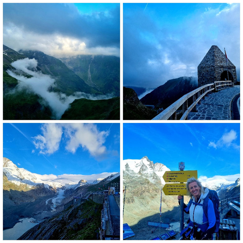 Alpe Adria Trail, Etappe 1, Kaiser Franz Josef Höhe, Heiligenblut, Bricciuskapelle, Großglockner, Sandersee, Pasterze, Weitwandern, Döllach, Bergsteigerfriedhof, Apriacher Stockmühlen, Mörtschach, Kräuterwiesen, Marterle,