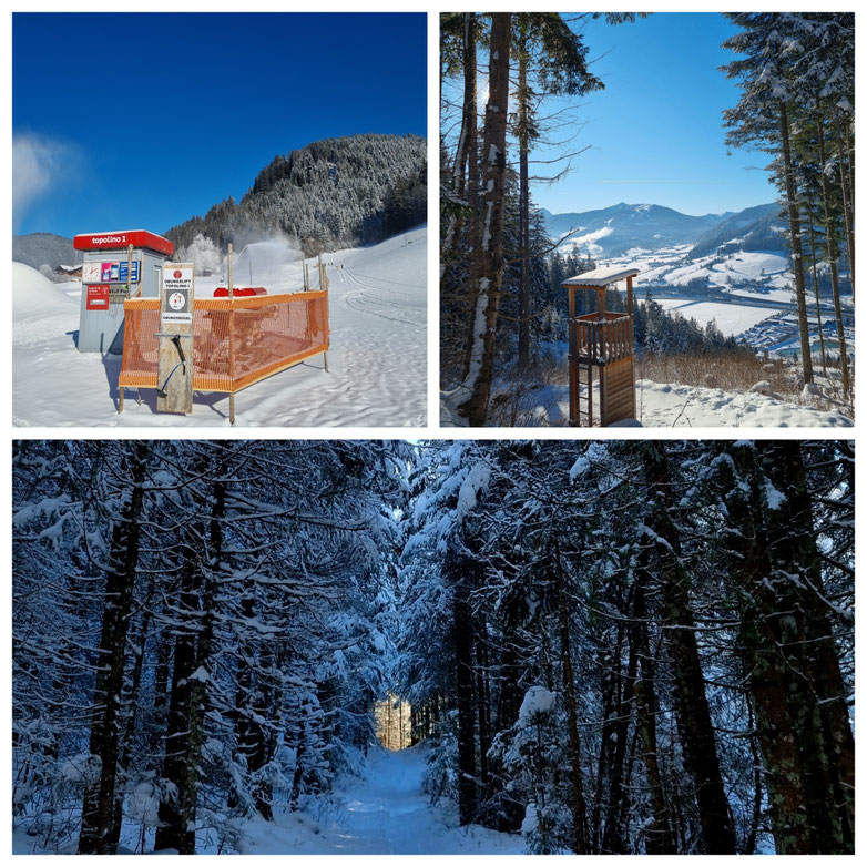 Skitour, Eben im Pongau, Monte Popolo, kurze Tour, Schneeschuhwanderung, Salzburger Land