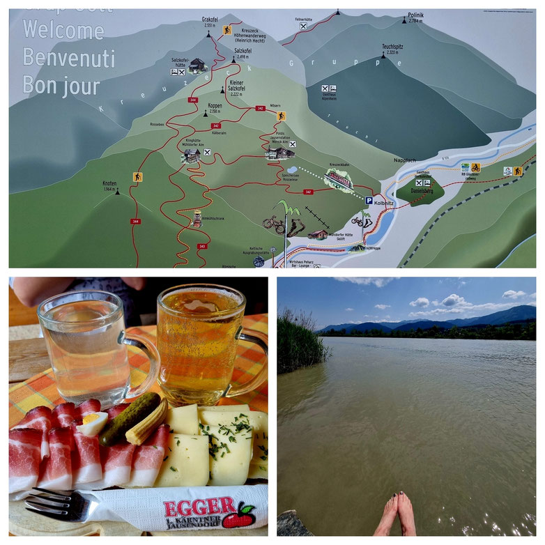babebi-ontour.com, Hatschn&Haxln, durch ganz Österreich, Salzburg, Kärnten, Ciclovia Alpe Adria, Tauernschleuse, Gasteinertal, Böckstein, Mallnitz, Obervellach, Mölltal, Drautal, Spittal an der Drau, Arnoldstein, Tarvisio, Kanaltal, Radweg, Chiusaforte,