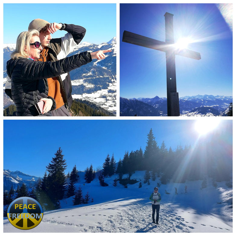 St. Veit im Pongau, Hochglocker, Winterwanderung, Panorama, Gipfelkreuz, gemütliche Wanderung, für die ganze Familie, Ruheoase