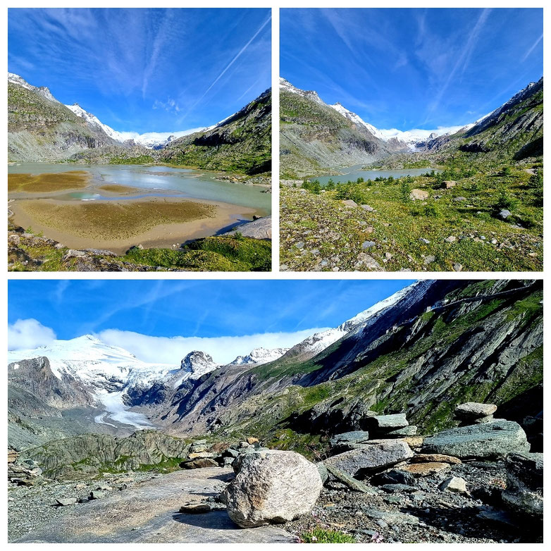 Alpe Adria Trail, Etappe 1, Kaiser Franz Josef Höhe, Heiligenblut, Bricciuskapelle, Großglockner, Sandersee, Pasterze, Weitwandern, Döllach, Bergsteigerfriedhof, Apriacher Stockmühlen, Mörtschach, Kräuterwiesen, Marterle,