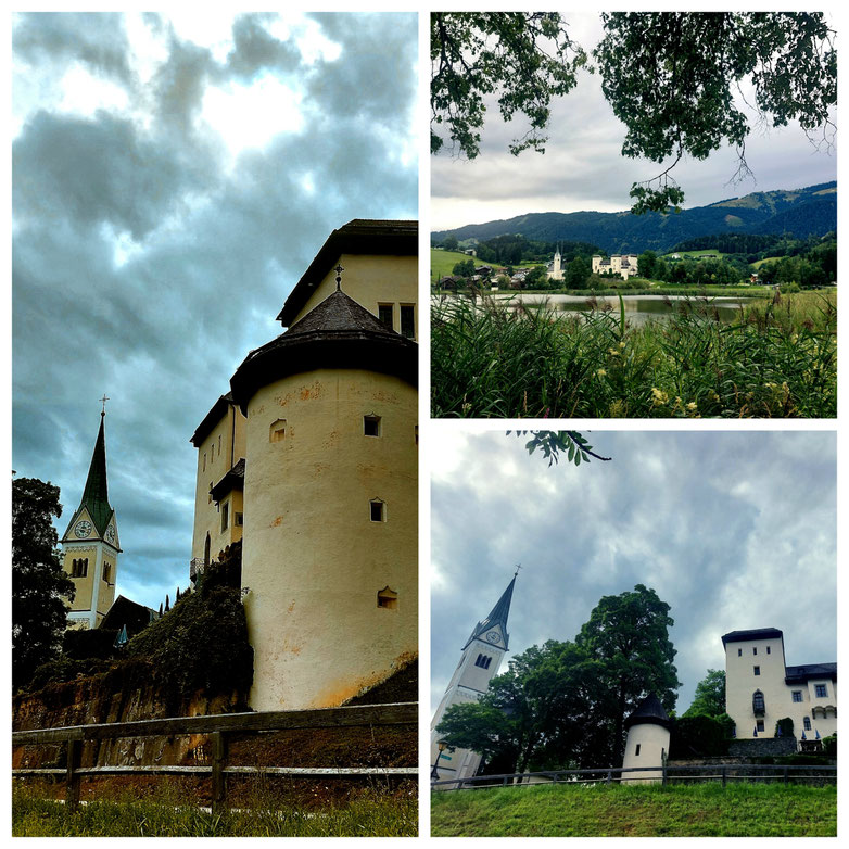 babebi-ontour.com, Hatschn&Haxln, Schloß Goldegg, Goldegg am See, Salzburger Land, Moorsee, Goldegg am See, Panoramablick, See, Waldweg, babebi-ontour.com, Hatschn&Haxln, durch ganz Österreich, 3 Buchen Rundweg, Panorama, kleine Laufrunde