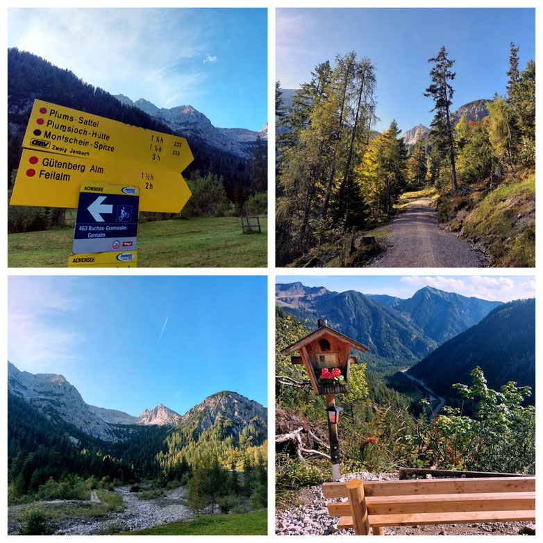 Plumsjoch, Gernalm, Herbst, Tirol, Wandern, Achensee, Achenkirch am Achensee, Pertisau, Tirol, Urlaub, Wandern in Tirol, babebi-ontour.com, Hatschn & Haxln, durch ganz Österreich, Herbstwanderung, bunter Ahorn, Herbstlaub