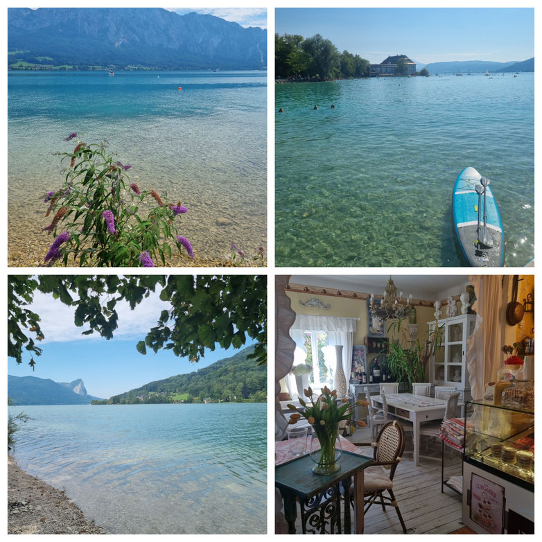 babebe-ontour.com, Hatschn&Haxln, durch ganz Österreich, Salzkammergut, Fuschlsee, Mondsee, Attersee, Wolfgangsee, Krottensee, Sankt Gilgen, klares Wasser, Bergseen, Radtour, Salzkammergut Radweg.