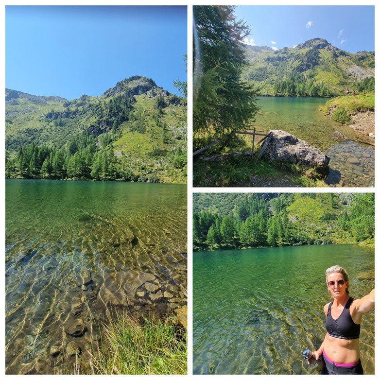  babebi-ontour.com, Hatschn&Haxln, durch ganz Österreich, Longa, Lungau, Wirpitschsee, Bergesee, Wanderung, kristallklares Wasser, kneipen, Bergsee baden, Wanderung, Wandern mit Kindern,