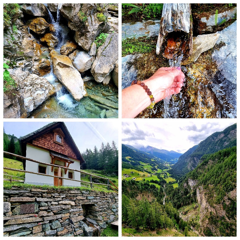 Alpe Adria Trail, Etappe 1, Kaiser Franz Josef Höhe, Heiligenblut, Bricciuskapelle, Großglockner, Sandersee, Pasterze, Weitwandern, Döllach, Bergsteigerfriedhof, Apriacher Stockmühlen, Mörtschach, Kräuterwiesen, Marterle,