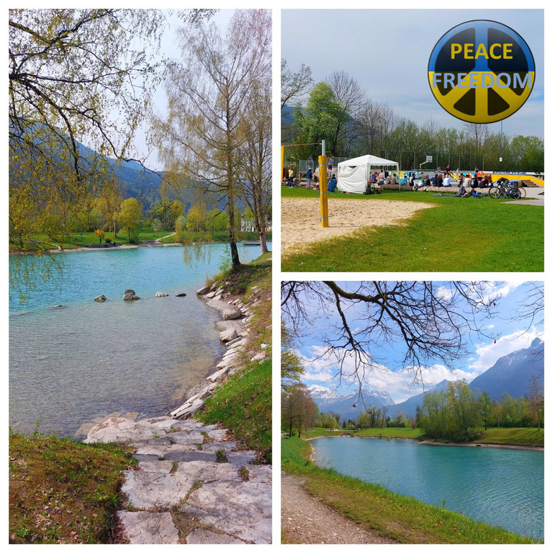 Kuchl, Waldrapp, Georgenberg, Bürgerausee, Panorama, Frühling, kurze Wanderung, Radtour