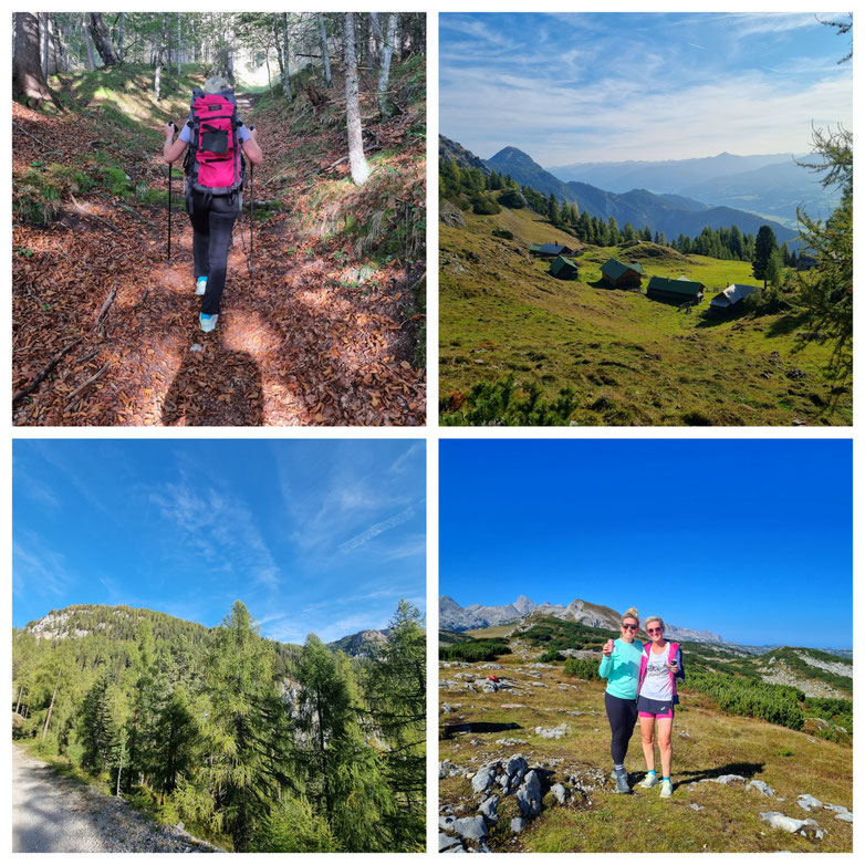  babebi-ontour. Hatschn&Haxln, durch ganz Österreich, Steiermark, Haus im Ennstal, Ennstal, Kufstein, Grafenbergsee, Ahornsee, Wanderung, Panorama, Herbstwanderung, Bergseebaden, Bergsee