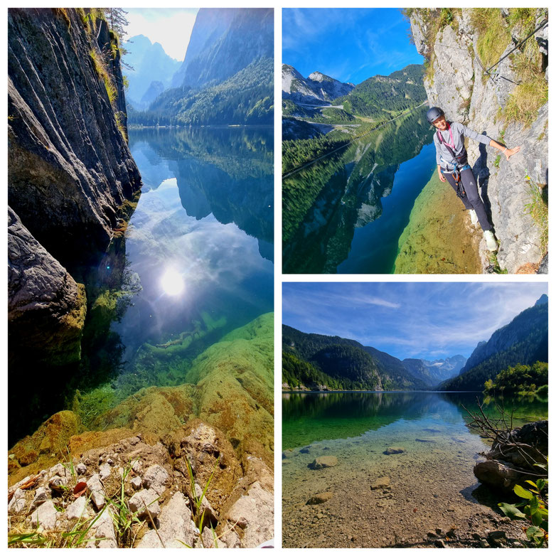 babebi-ontour.com, Hatschn&Haxln, durch ganz Österreich, Gosausee, Laserer Alpin Klettersteig, einfacher Klettersteig, Dachstein Panorama,