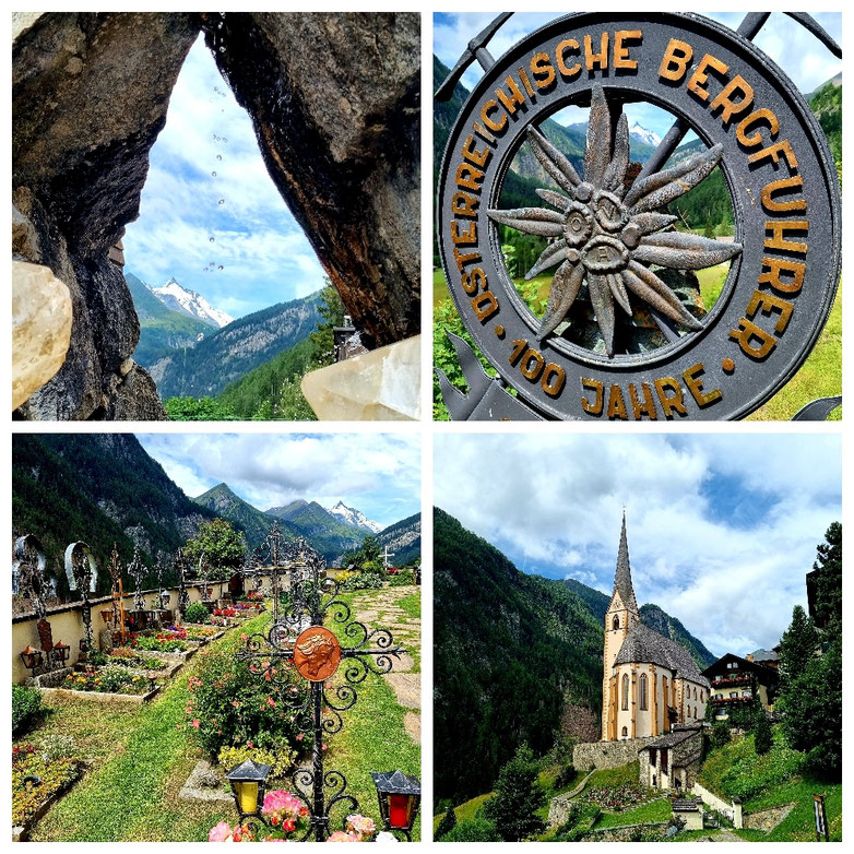 Alpe Adria Trail, Etappe 1, Kaiser Franz Josef Höhe, Heiligenblut, Bricciuskapelle, Großglockner, Sandersee, Pasterze, Weitwandern, Döllach, Bergsteigerfriedhof, Apriacher Stockmühlen, Mörtschach, Kräuterwiesen, Marterle, babebi-ontour