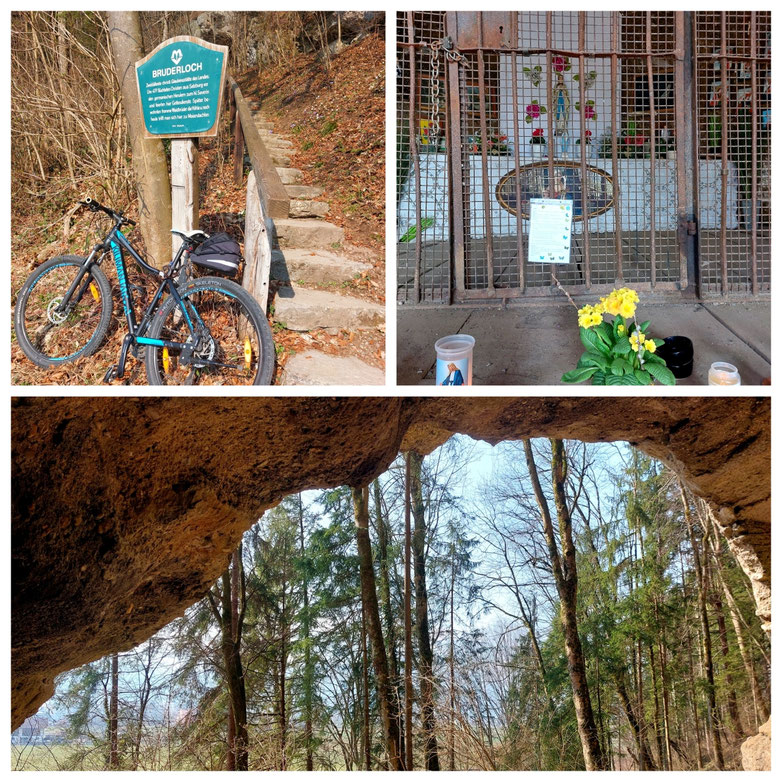 Bad Vigaun, Bruderloch, Gebetsstätte, Höhle, Radtour, Tennengau