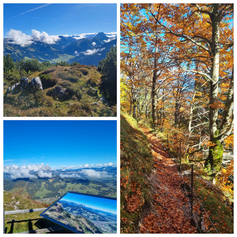 babebi-ontour.com, Hatschn&Haxln, durch ganz Österreich, Tirol, Brixen im Thale, Kirchberg in Tirol, Gaisberg, Gaisbergjoch, Wilder Kaiser, Großer Rettenstein, Panorama, Herbstwanderung