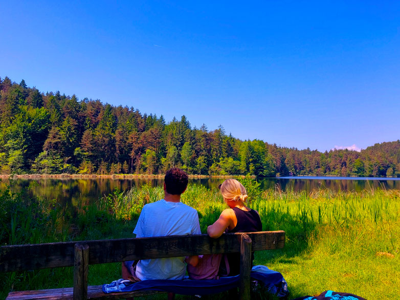 babebi-ontour.com, Hatschn&Haxln, durch ganz Österreich, Velden am Wörthersee, Saissersee, Natursee, Geheimtipp, kurze Wanderung, Kärnten, Alpe Adria Trail, Wanderung mit Kindern,