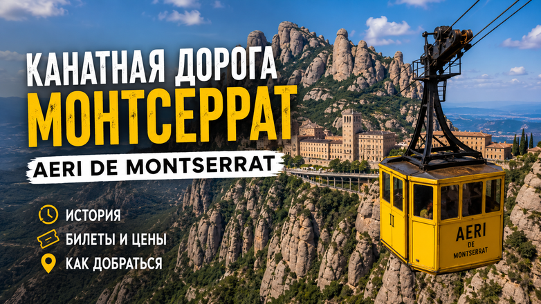 Подробный гид по канатной дороге Монсеррат: история Aeri de Montserrat, как добраться из Барселоны, билеты, очереди, плюсы и минусы, советы туристам и сравнение с зубчатым поездом