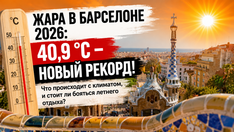 Барселона побила абсолютный температный рекорд