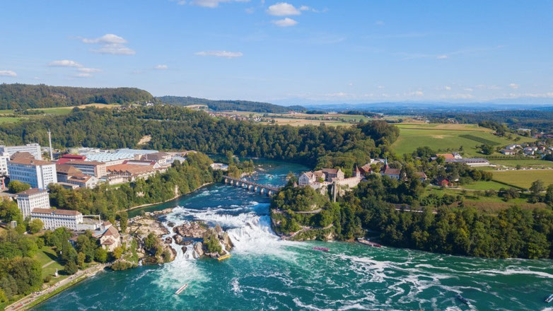 Elite Flights, Helicopter Scenic Flight, Helicopter Flight from Buochs, Rhine Falls