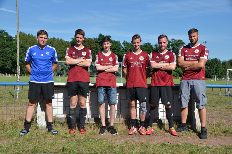 Von links nach rechts: Sebastian Eberhardt, Felix Roth, Felix Rebold, Alexander Arend, Marco Fromm, Kai Ripplinger