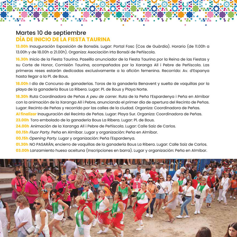 Programa de las Fiestas de Peñíscola