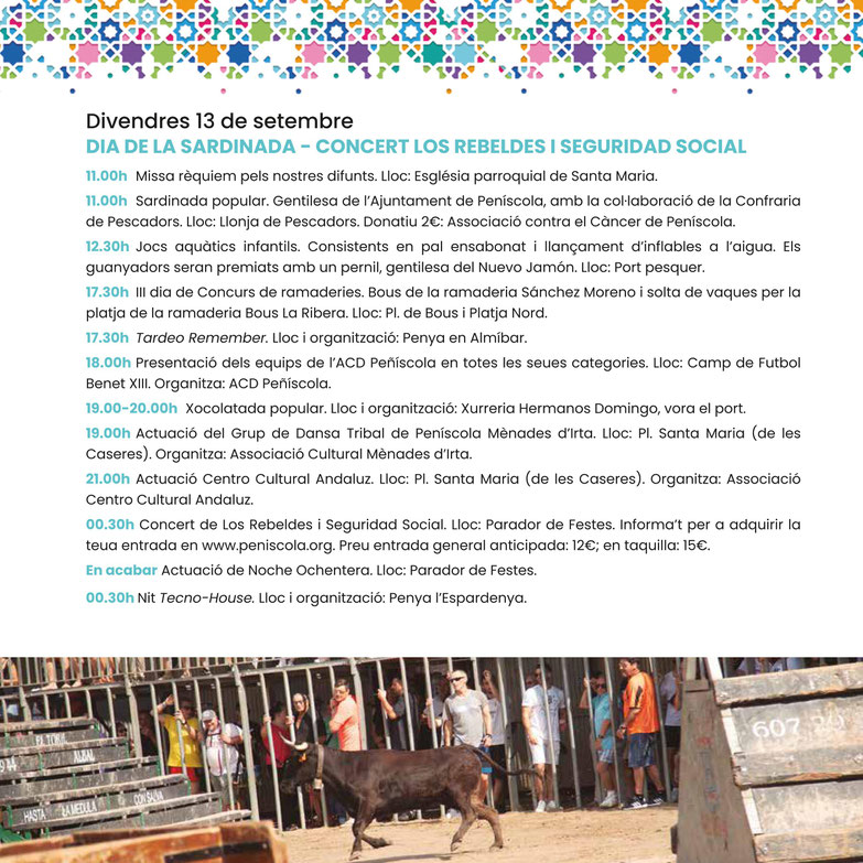 Programa de las Fiestas de Peñíscola