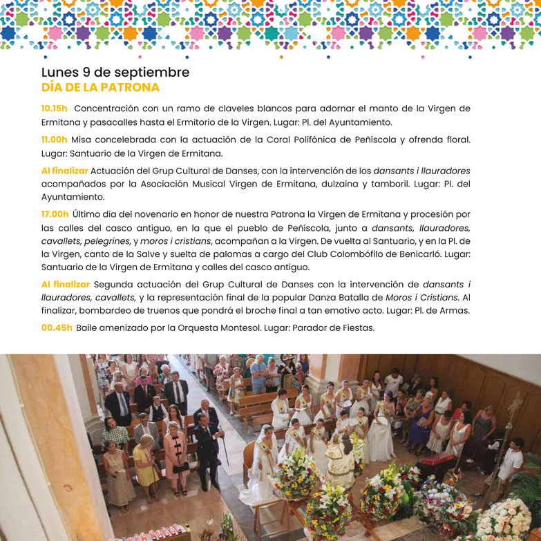 Programa de las Fiestas de Peñíscola