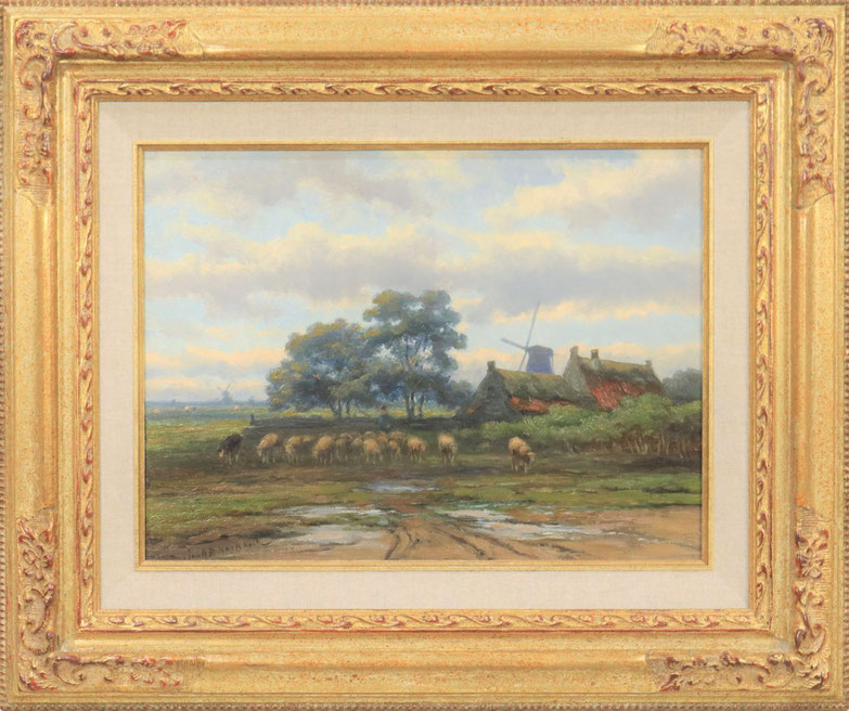 te_koop_aangeboden_een_landschaps_schilderij_van_de_nederlandse_kunstschilder_johannes_hermanus_barend_koekkoek_1840-1912