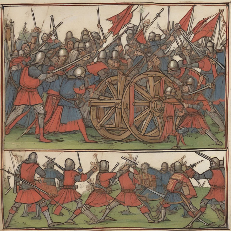 Symbolbild einer mittelalterlichen Schlacht