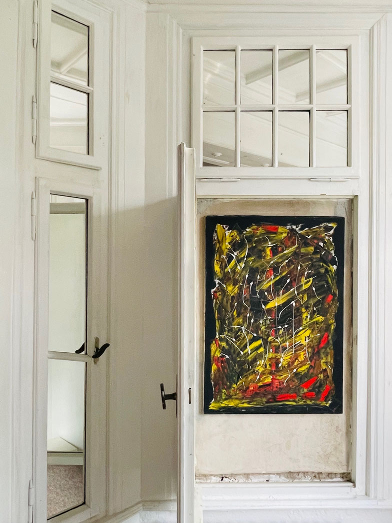 Nana Novarro (de Craiova) 1961 "BRAZIL" Öl auf Leinwand - Sammlung "permanenta" Fotografierte mit Ehemann Eddy Novarro die Avantgarde z.B. Picasso , Miro, Dali, Beuys u.a.