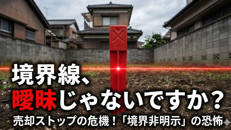ブロック塀の位置は信用できない。確定測量のススメ